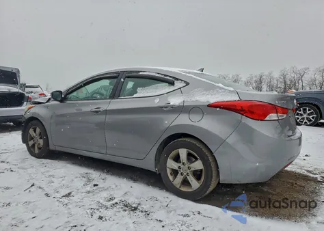 2012 Hyundai Elantra Gls from USA, damaged, VIN KMHDH4AE3CU433901